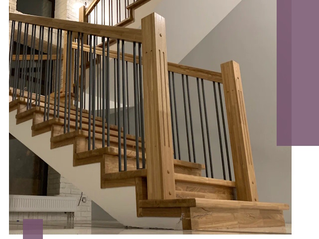 Реставрация деревянных и металлических лестниц в Алексеевке