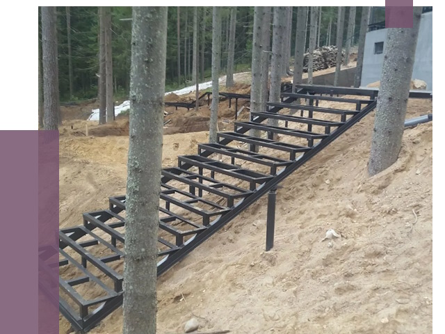 Монтаж металлических лестниц в Алексеевке от 13414 руб. 