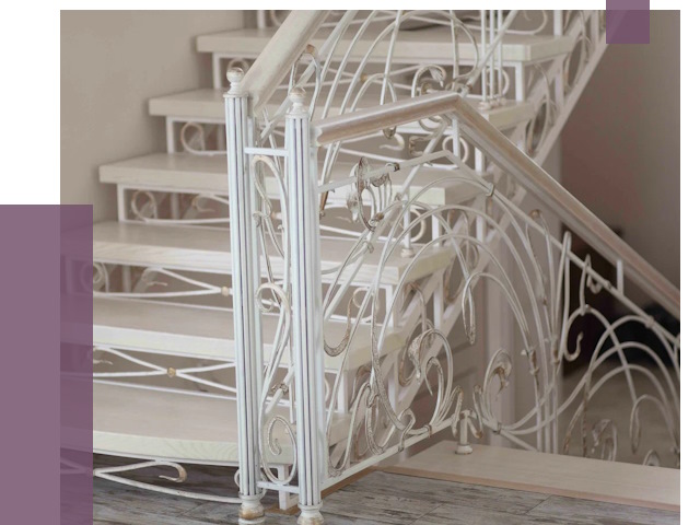 Изготовление кованых лестниц на заказ в Алексеевке от 86054 руб. | ПРОЛЁТ-Лкв