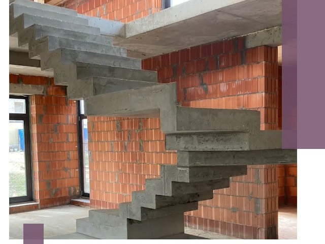 Изготовление бетонных лестниц под ключ в Алексеевке