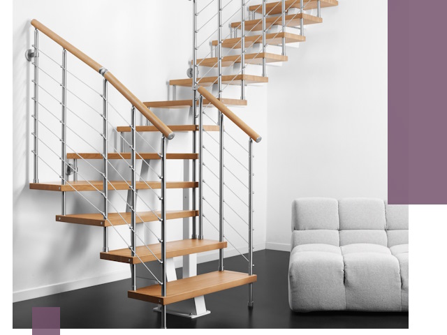 Модульные лестницы под ключ в Алексеевке — монтаж и изготовление