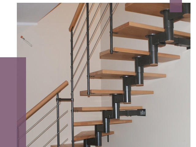 Изготовление модульных лестниц в Алексеевке от 11390 руб. 