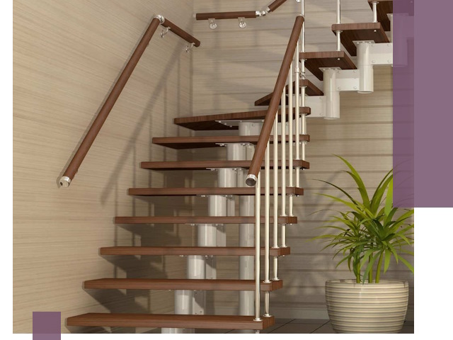 Изготовление модульных лестниц под ключ в Алексеевке