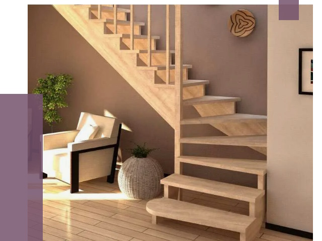 Изготовление Г-образных лестниц в Алексеевке от 18729 руб. 