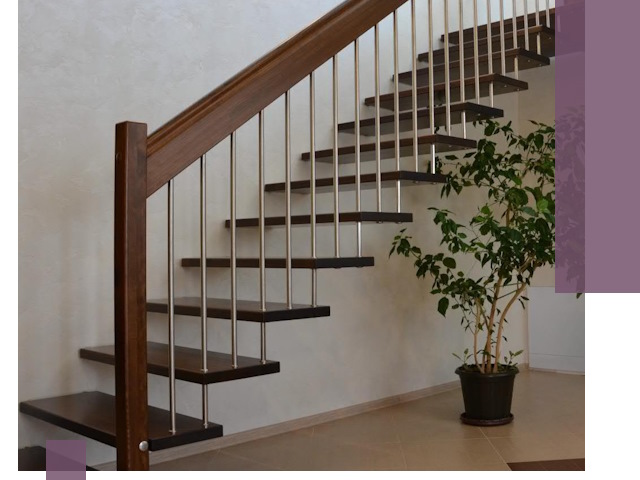 Лестницы на больцах под ключ в Алексеевке – изготовление и монтаж