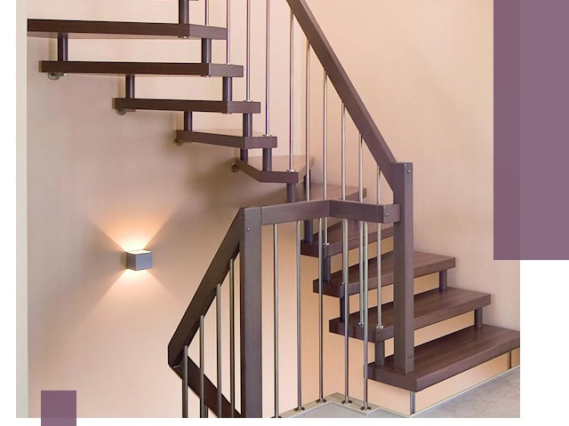 Изготовление лестниц на больцах в Алексеевке под ключ