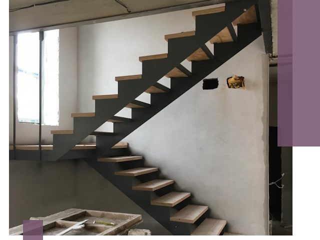 Изготовление лестниц на металлокаркасе в Алексеевке от производителя