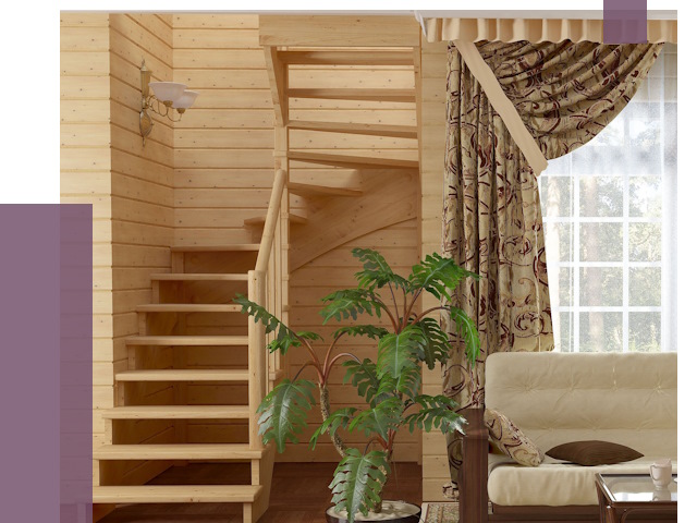 Лестницы для дачи в Алексеевке от 75171 руб.  | ПРОЛЁТ-Лкв