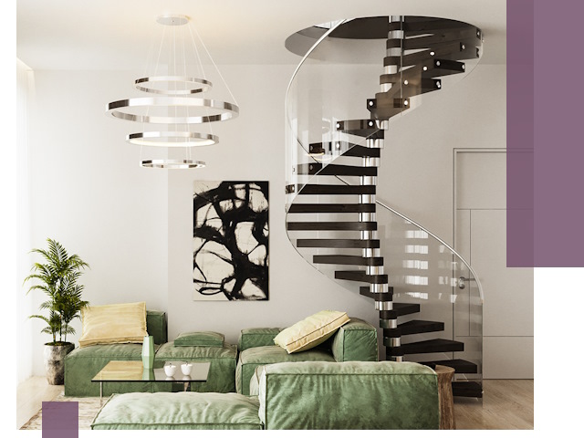 Лестницы для двухуровневой квартиры в Алексеевке — изготовление и монтаж