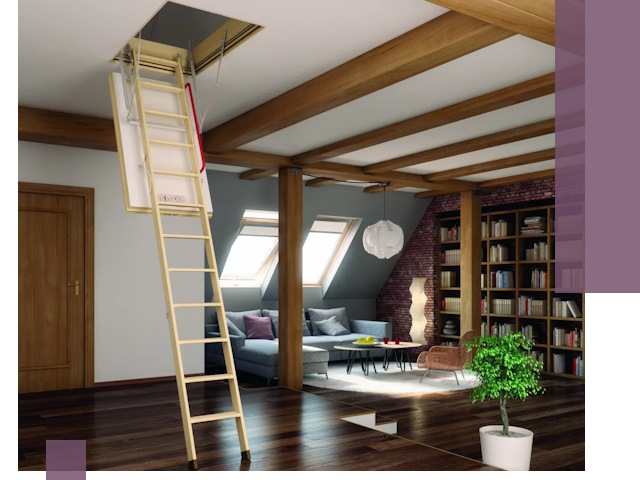 Чердачные лестницы под ключ в Алексеевке: изготовление и монтаж