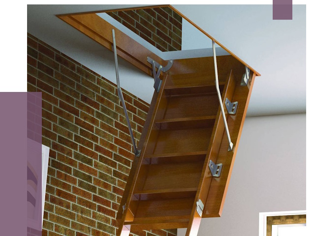 Установка чердачной лестницы в Алексеевке от 7745 руб. | ПРОЛЁТ-Лкв