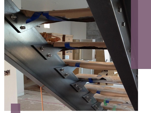 Усиление лестничных конструкций и усиление опор в Алексеевке