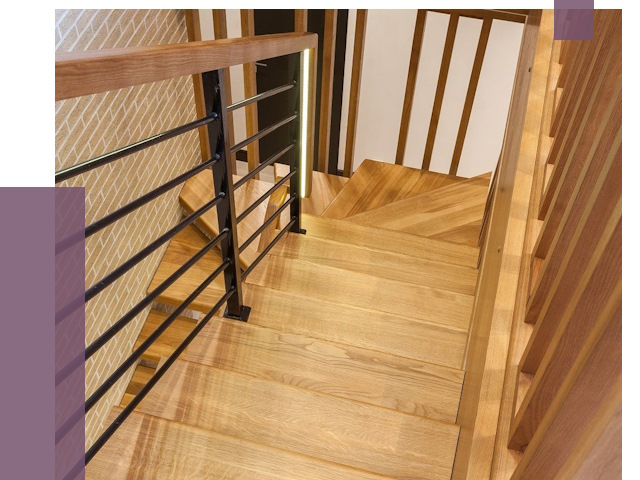 Лестницы из ясеня в Алексеевке под ключ от 9922 руб. 