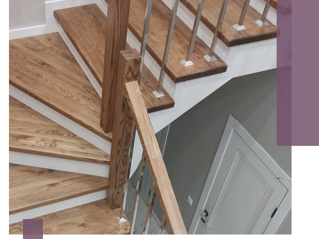 Обшивка металлических лестниц под ключ в Алексеевке