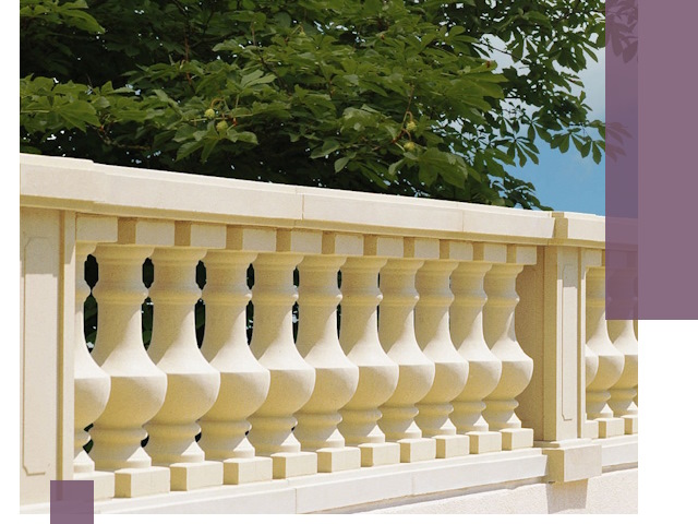 Установка балюстрады в Алексеевке: изготовление и монтаж под ключ