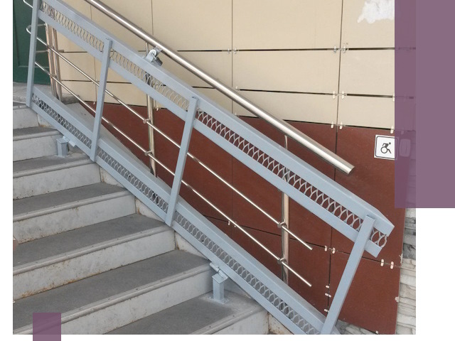 Изготовление откидных пандусов под ключ в Алексеевке