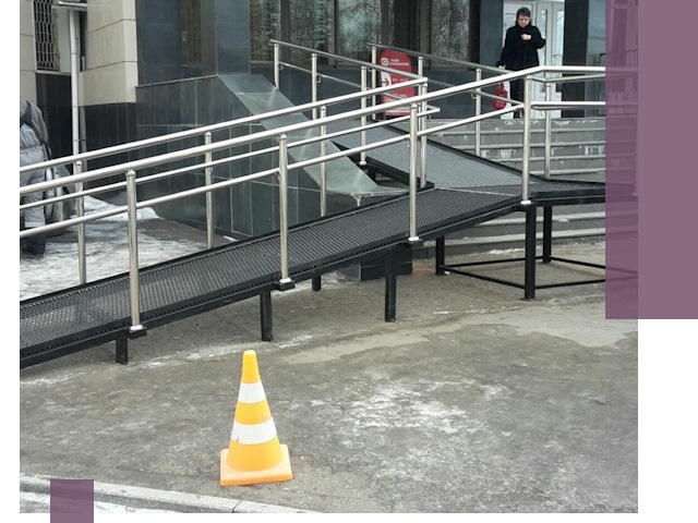 Стационарные пандусы под ключ в Алексеевке — изготовление и монтаж