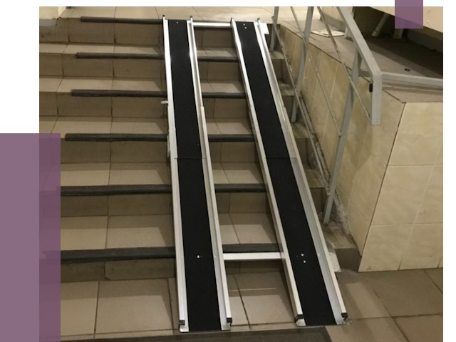 Установка пандуса в подъезд в Алексеевке от 7897 руб. под ключ | ПРОЛЁТ-Лкв