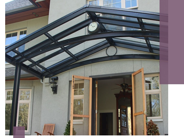 Изготовление и монтаж навесов и козырьков в Алексеевке