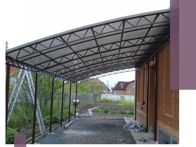 Профессиональный монтаж навесов под ключ в Алексеевке