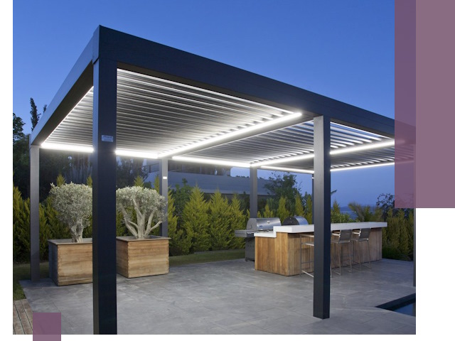 Навесы отдельно стоящие под ключ в Алексеевке из металла и поликарбоната