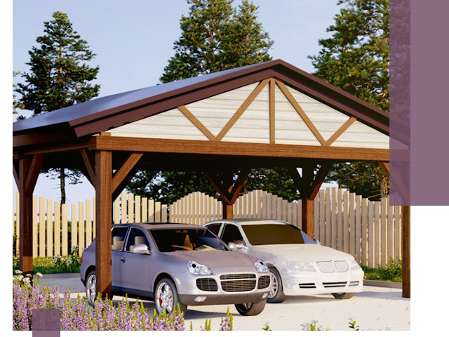 Навесы для автомобиля в Алексеевке — изготовление и монтаж