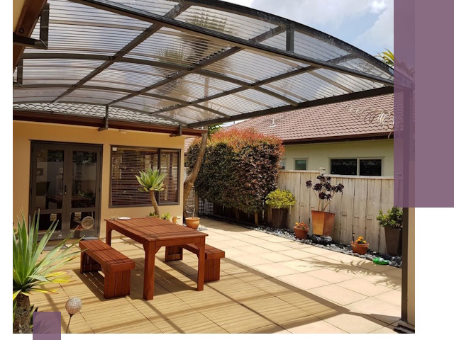 Навесы во двор под ключ в Алексеевке — изготовление и монтаж