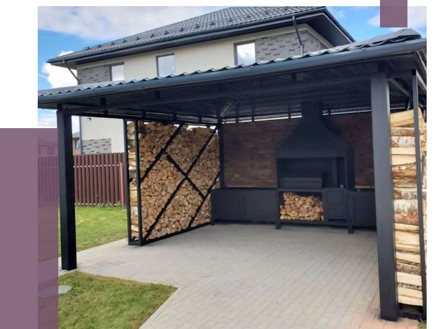 Навесы для барбекю в Алексеевке от 12604 руб. под ключ | ПРОЛЁТ-Лкв