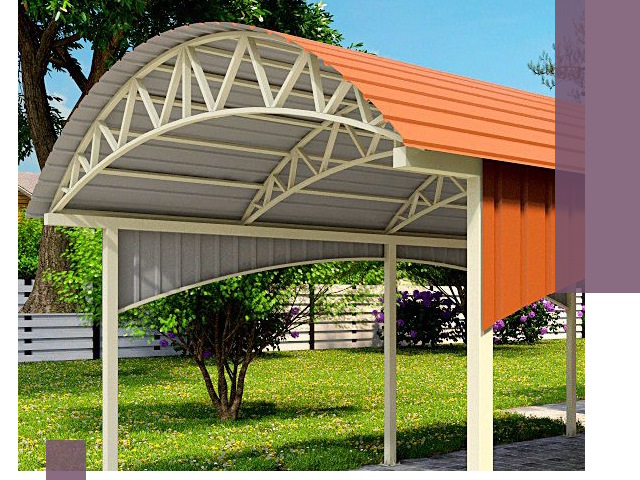 Навесы из профнастила под ключ в Алексеевке — установка и монтаж