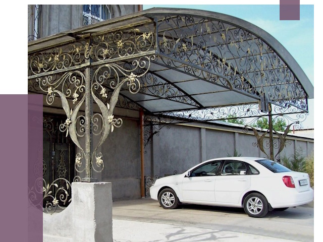 Кованые навесы в Алексеевке от 14427 руб. | ПРОЛЁТ-Лкв