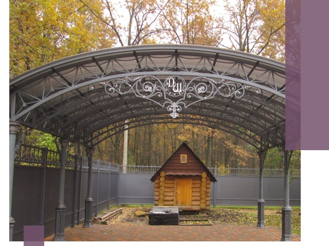 Кованые навесы премиум-класса под заказ в Алексеевке