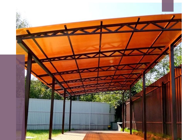 Односкатные навесы под ключ в Алексеевке от 13009 руб. 