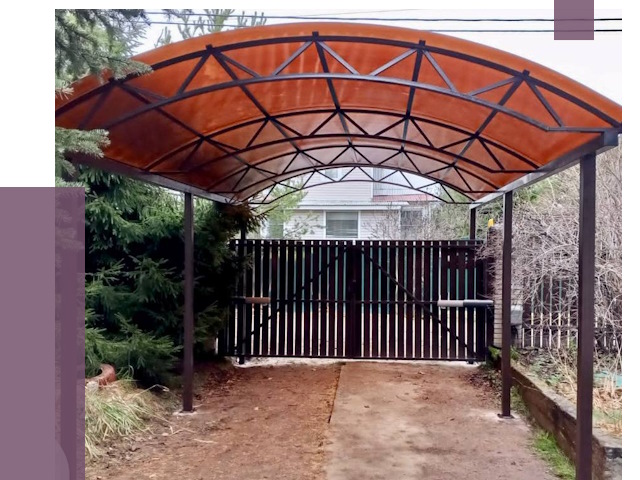 Арочные навесы в Алексеевке от 12604 руб. — изготовление и монтаж | ПРОЛЁТ-Лкв