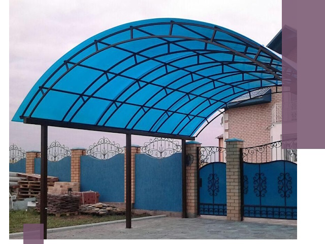 Арочные навесы под ключ в Алексеевке — изготовление и монтаж