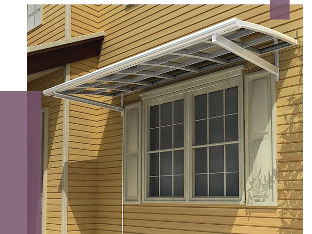 Козырьки над окнами в Алексеевке от 7542 руб. — монтаж, покупки | ПРОЛЁТ-Лкв