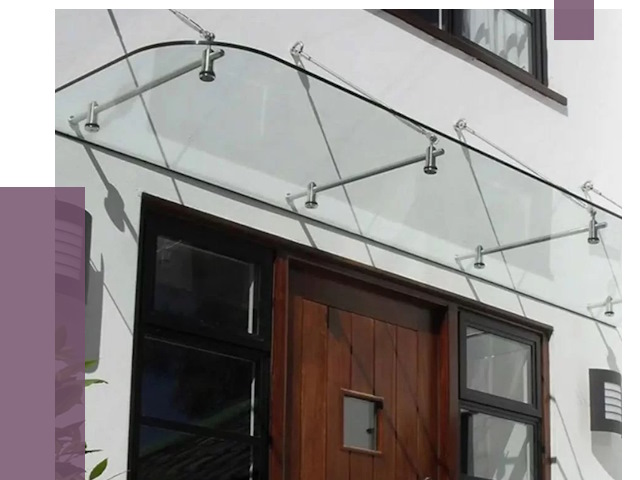 Стеклянные козырьки в Алексеевке от 18729 руб. | ПРОЛЁТ-Лкв