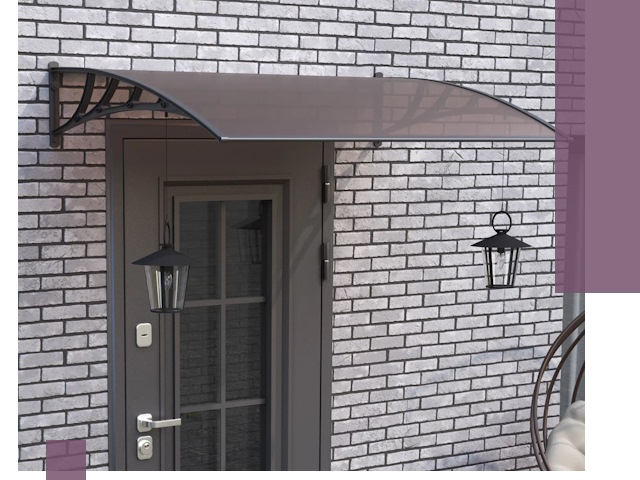 Недорогие козырьки и навесы под ключ в Алексеевке