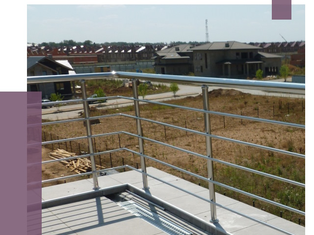 Парапеты из нержавеющей стали в Алексеевке от 7897 руб. за м² | ПРОЛЁТ-Лкв