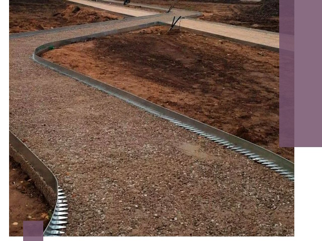 Металлические бордюры под ключ в Алексеевке — изготовление и монтаж