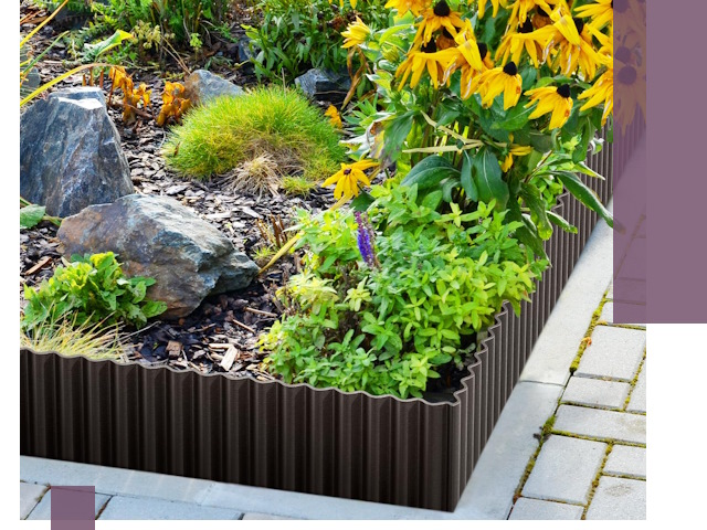 Металлические бордюры для клумб в Алексеевке — производство и монтаж