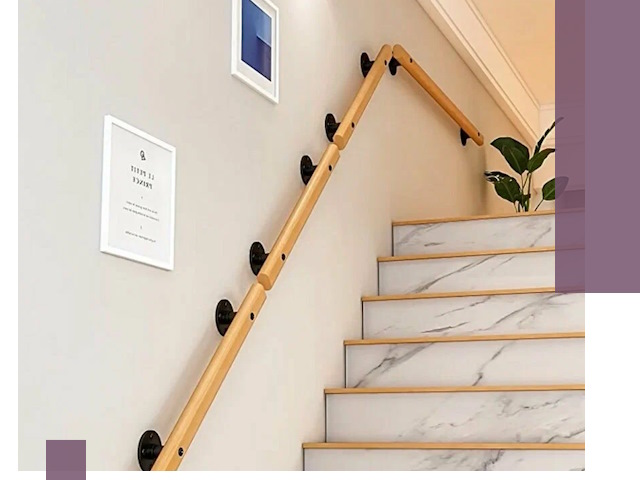 Поручни металлические и деревянные под ключ в Алексеевке